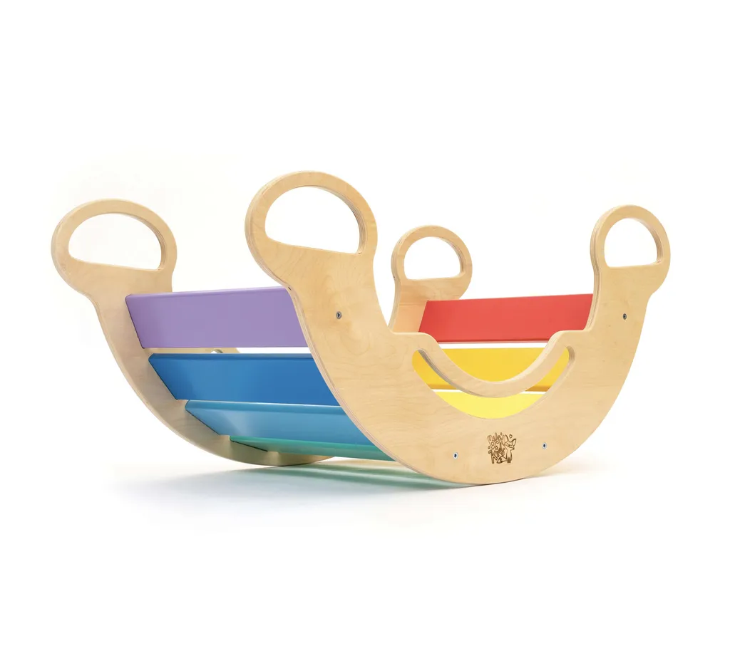 BusyKids Balancewippe/Rocker Schaukel - Regenbogenfarben